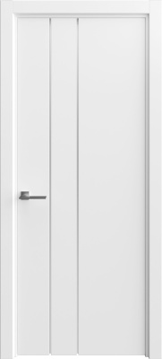 Межкомнатная дверь VISION 44 Шелк, (90) Белый шелк, 600/700/800*2000 мм.